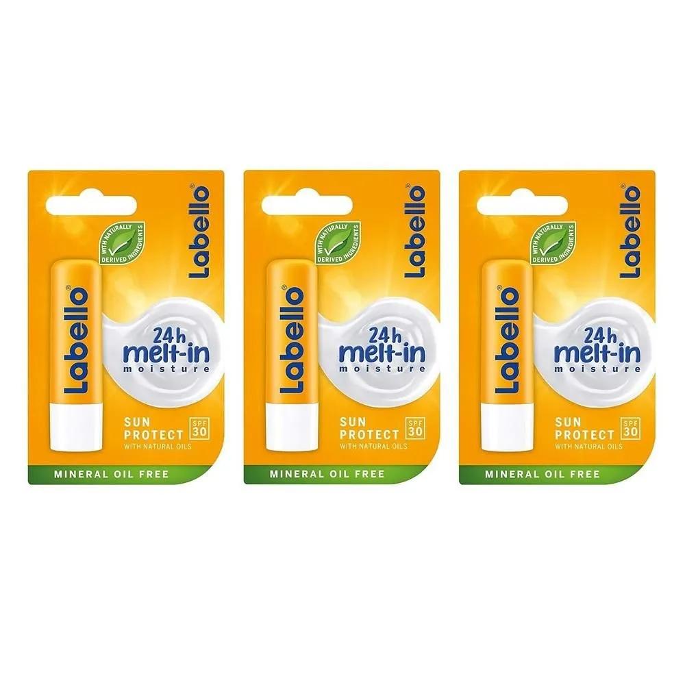 

Labello Lip Balm 3-Pack Sun Protect Labello Sun Protect 30 LSF 3 Pack