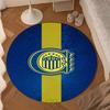 Rosario Central Crest Round mat, Anti-slip Circle Carpet Chair rug For livingroom,Bedroom, doormat home decor Gift Christmas Gifts