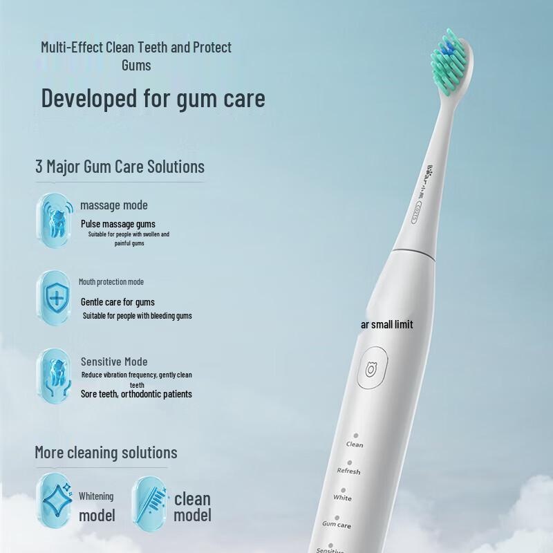 Bear Electric Sonic Rechargeable Toothbrush