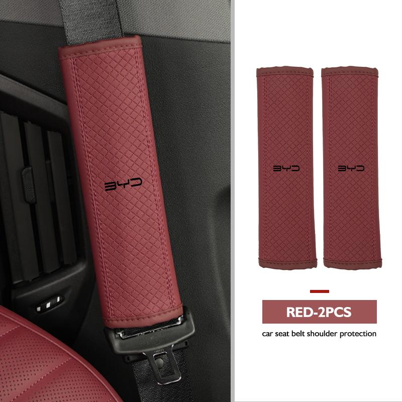 Car Safety Belt Cover Shoulder Protective Pad Anti-slip Pads Auto Accessories For BYD 3 Yuan F3 E6 F0 G3 I3 Plus Ea1 Song Max