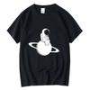 Mens Tshirt 100 Cotton Short Sleeve Space Moon Print Men T Shirt Casual Summer Loose Men Tshirt Cool Tshirt Male Tees Tops