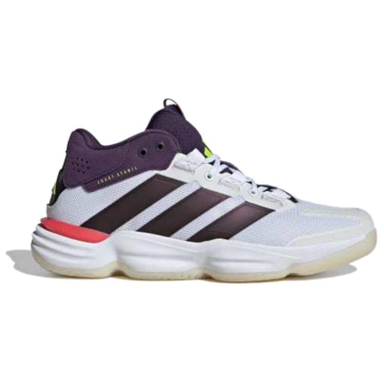 Adidas Court Stabil White Aurora Metallic Plum Men Sneakers Cloud-White Aurora-Plum JH5163