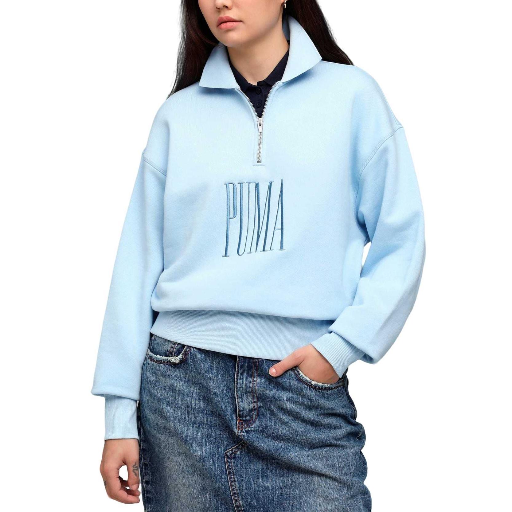 

Puma Премиум Основы Удобный Пуловер Простая Приятная к Коже Толстовка Женские топы 632056-48 XS