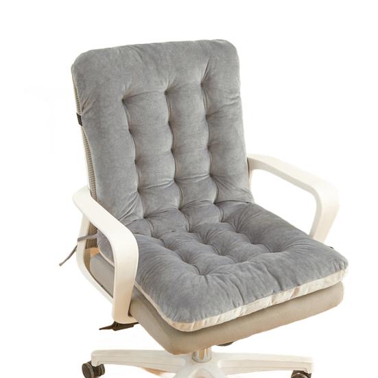 Chair Cushion with Removable Washable Cover Thick High-Resilience Filling Integrated Design Ergonomic Seat Cushion