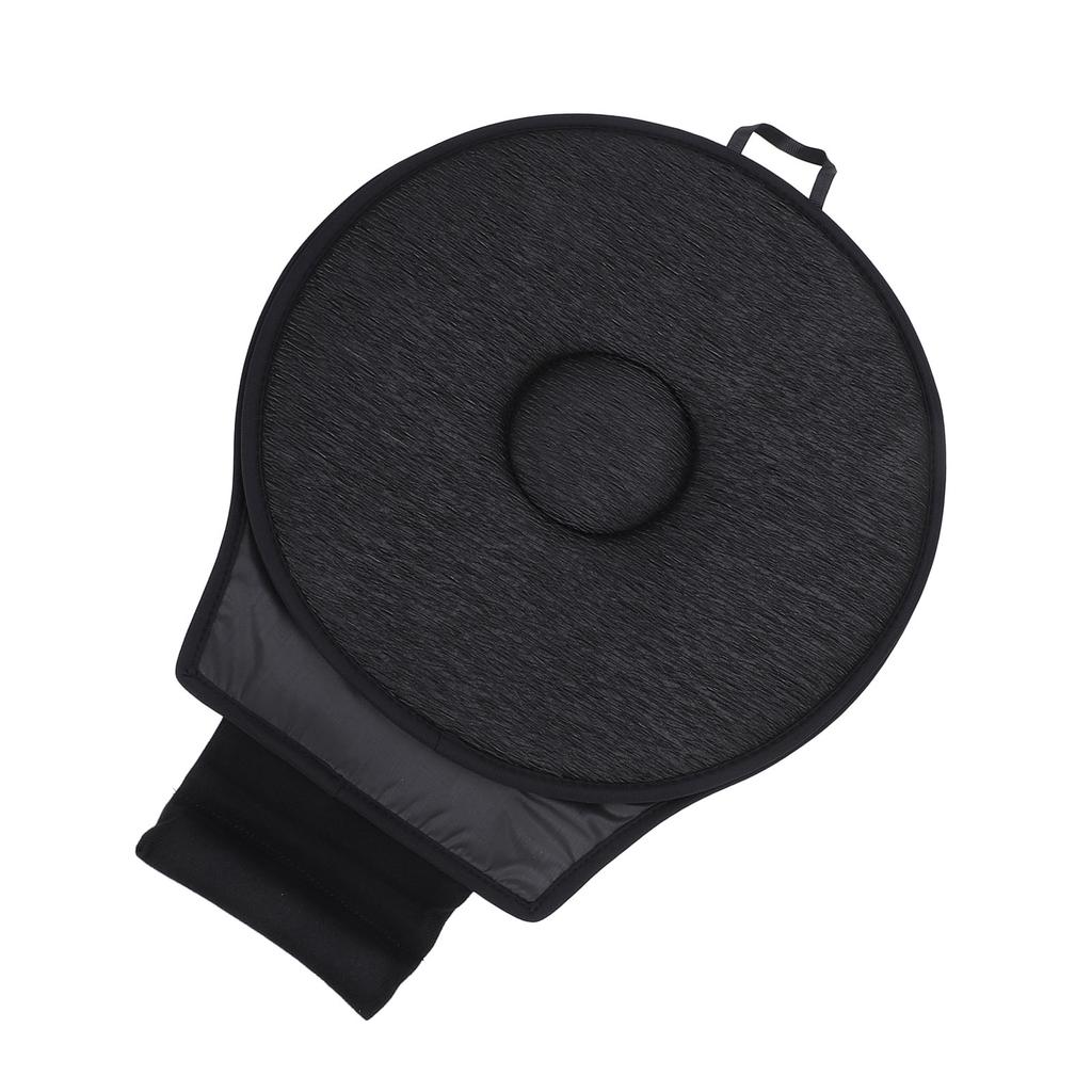 360 Grad Drehkissen Tragbares Memory-Foam Drehbares Fahrzeugkissen für Ältere Büro Camping Schwarz