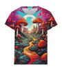 New Cool Graffiti 3D Printed T-shirt Hip-hop Chroma Round Neck Short-sleeved Street Painting Fashion Men's Women's Tops Clothing