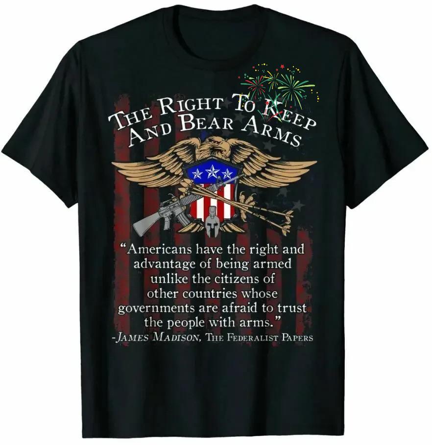 Fair Game The Right To Keep and Bear Arms 2nd Amendment T-Shirt 100% Cotton O-Neck Short Sleeve Casual Mens T-shirt Size S-3X... S разноцветный
