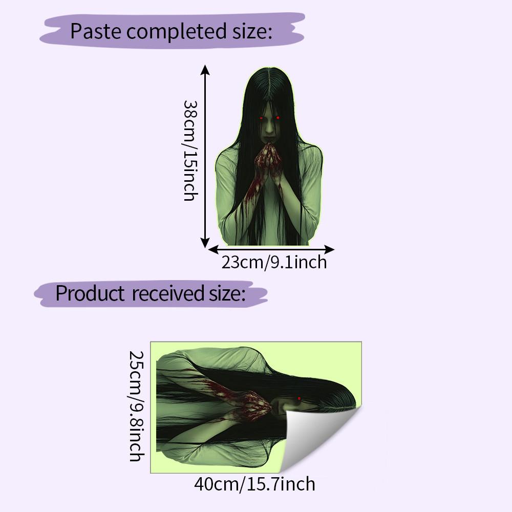 

Night Blood Glow Handprint Wall Decal For Party Venue And Home Decor Interior