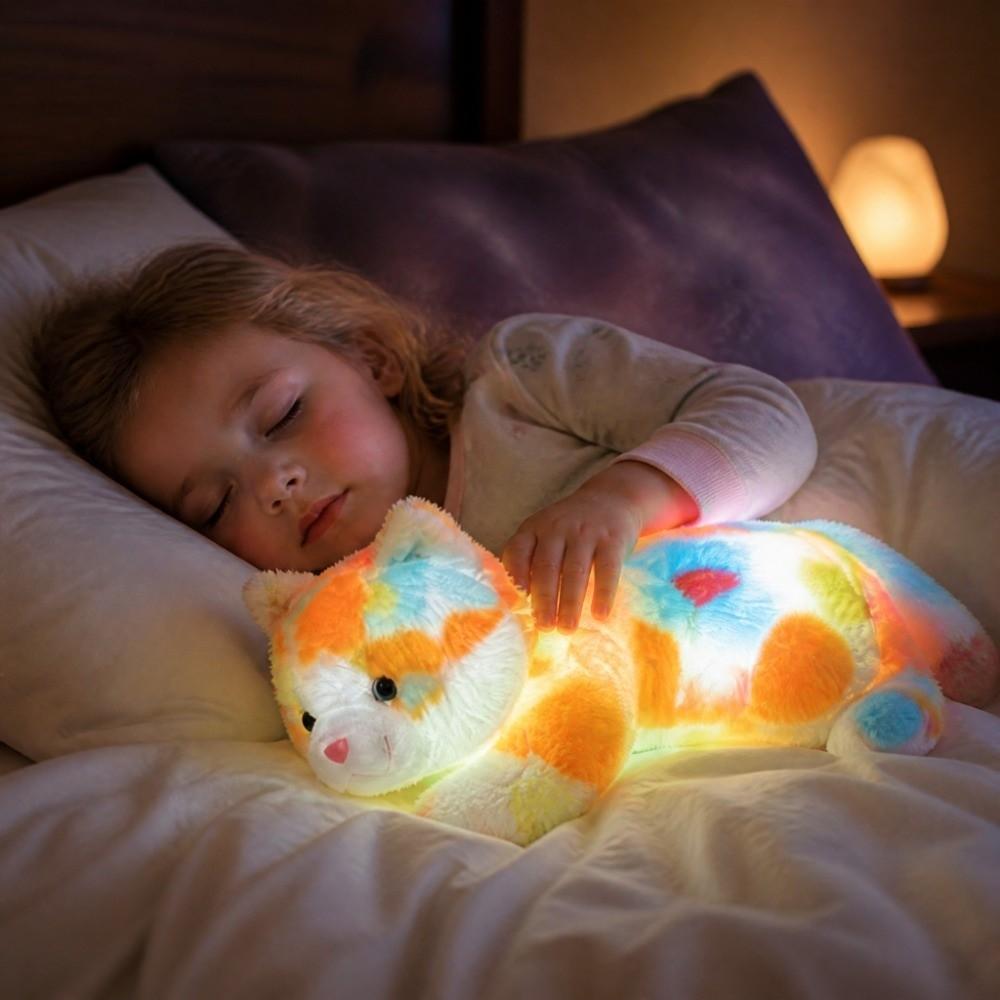 LED Glowing Stuffed Doll Colorful Light Light Up Toy Cute LED Plush Daily Companion