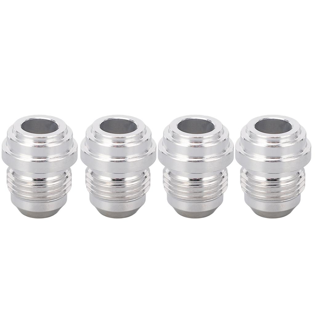 4PCS AN8 3 4in Male Thread Billet Aluminum Alloy Car Thread Connectors Weld In Pipe Fitting