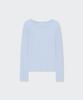 MUSINSA STANDARD WOMAN Women'S Linen-Like Long-Sleeve Knit T-Shirt [Sky Blue]