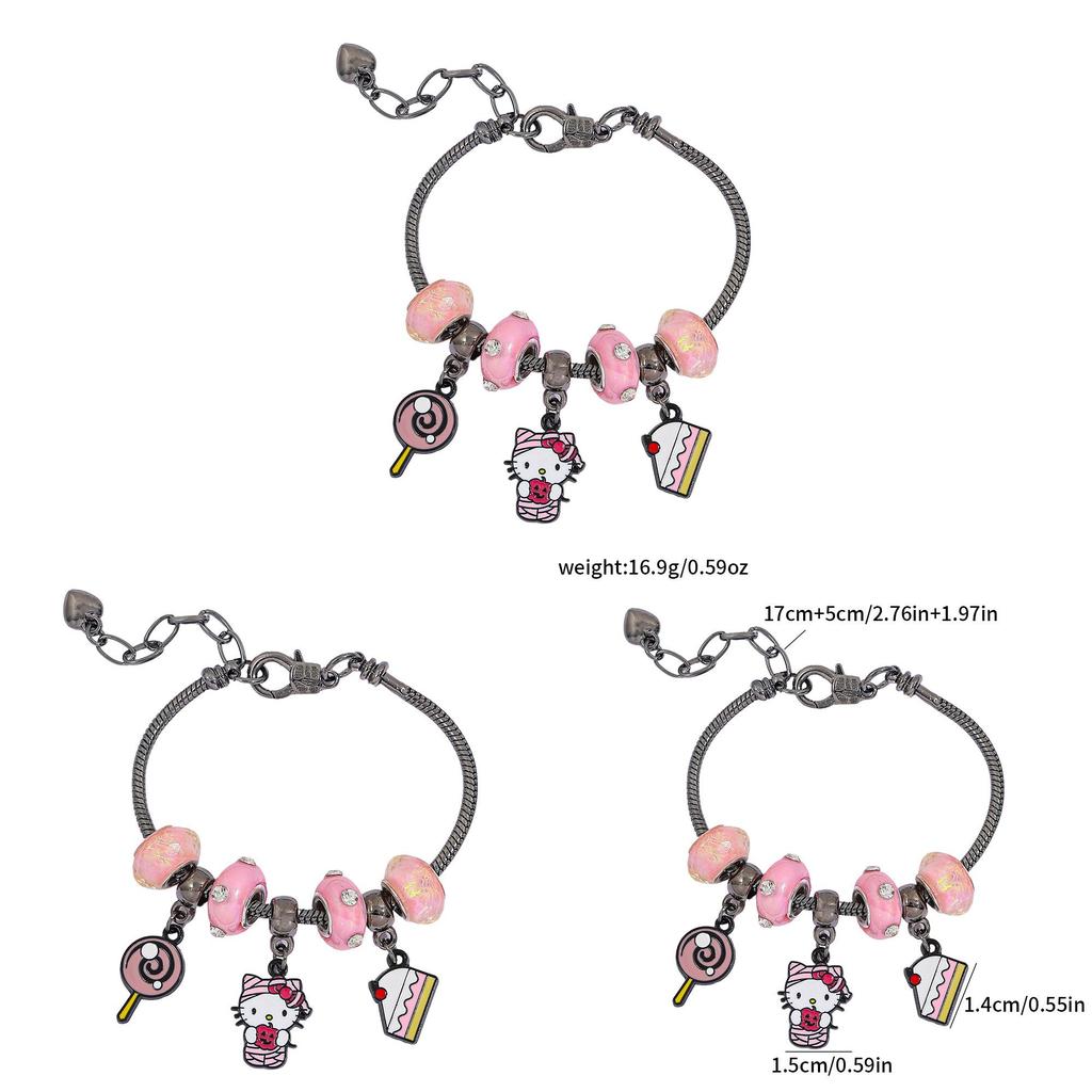Hello Kitty Jewelry Bracelet With Zinc Alloy Material For Gift Giving In Spring 2025