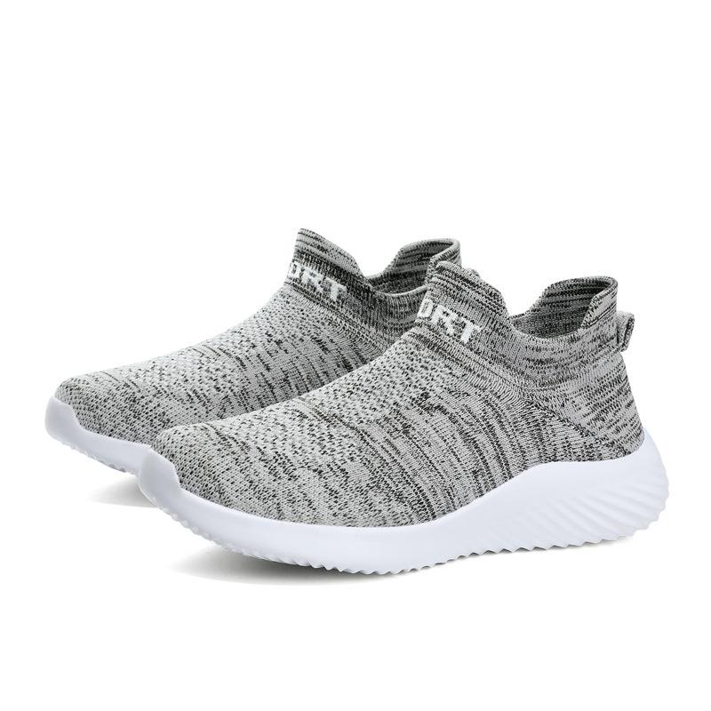 Fashion Men's Sneakers Lightweight Breathable Running Shoes for Men Mesh Summer Slip on Outdoor Walking Yoga Shoe Zapatillas De Deporte