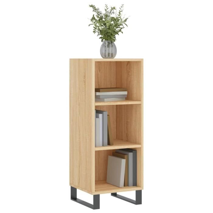 VidaXL Buffet chêne sonoma 34,5x32,5x90 cm bois d'ingénierie 828759