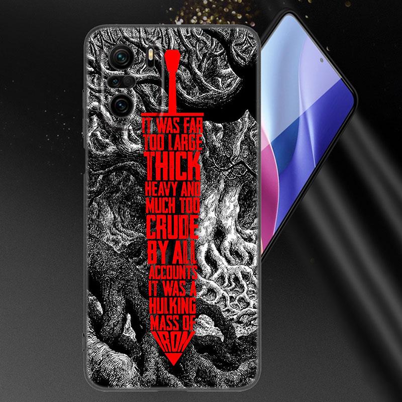 Anime Berserk Guts Phone Case For Xiaomi Mi POCO X3 NFC GT M4 M3 12 11T 10T Pro A3 11 Lite NE 5G 12X 11i F3 Soft TPU Black Cover