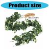 Realistic 180cm Eucalyptuses Vine Display Ornament Feature 60 Blooms Head Ideal For Party And Event Decoration