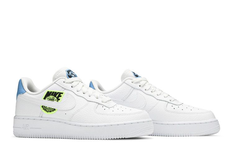 Nike Air Force 1 Low '07 Worldwide Pack White Blue Volt (Women's)