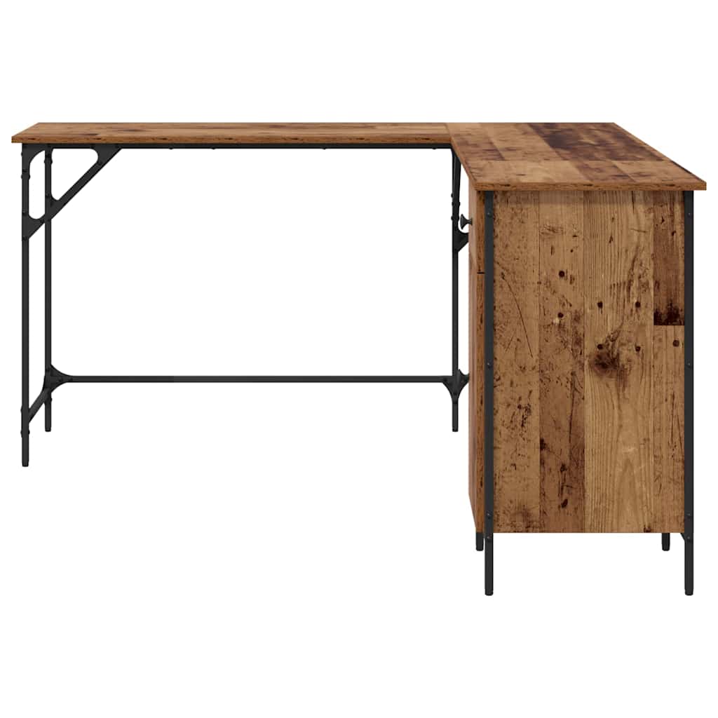 Vintage Wood Desk 141 x 141 x 75 cm Engineered Wood