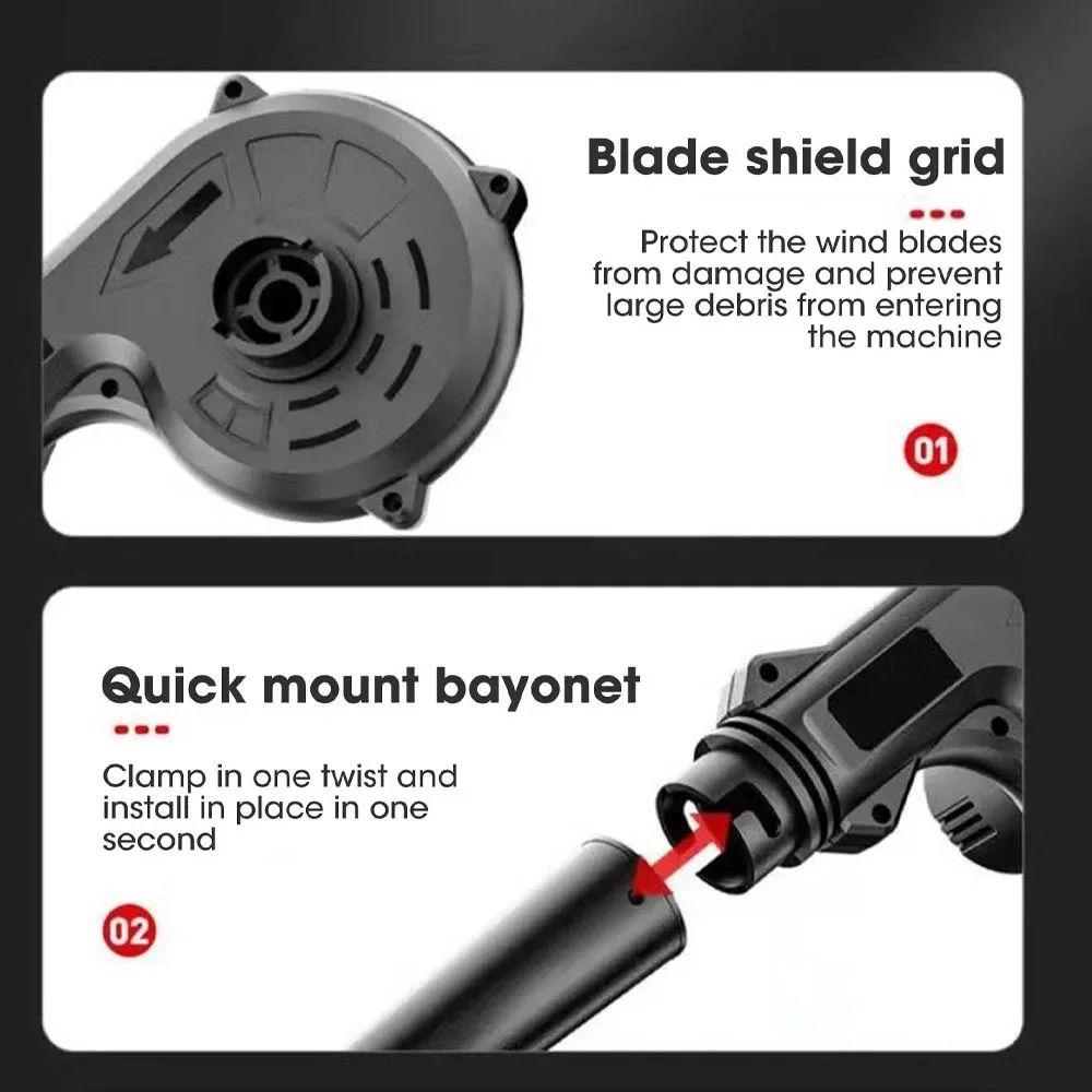 Dual-Function Dust Blower Suction Cleaner High-power Rechargeable Blower  Vehicle Mounted