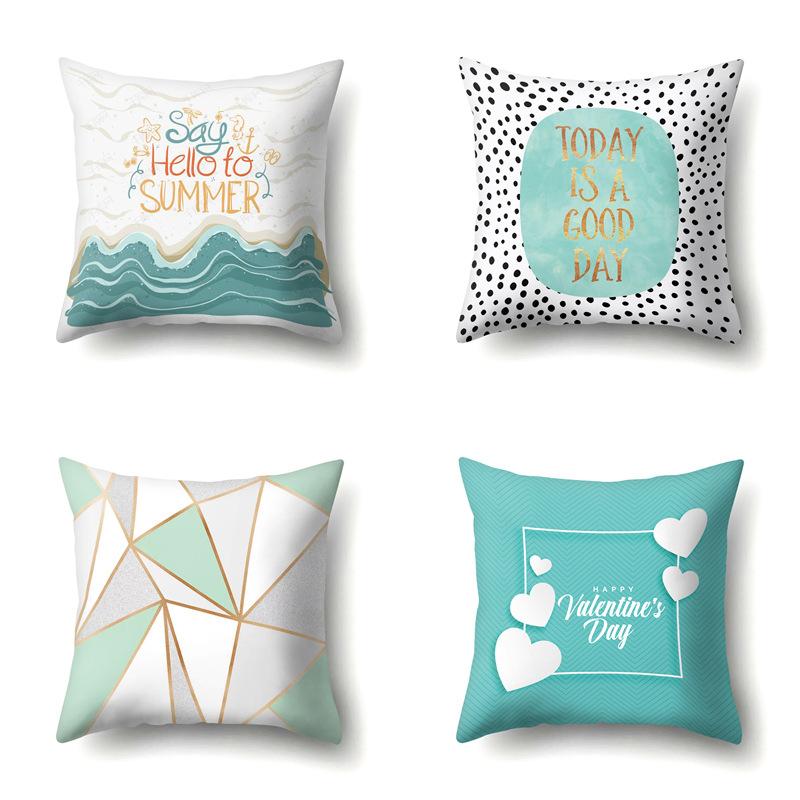 Polyester Pillowcase Automobile Decoration Home Printed Pillowcase