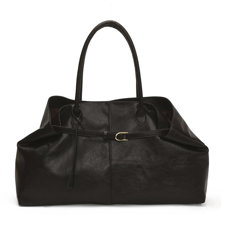 

Hot Trendy Solid Color Fashi PU Large Capacity Shoulder Bags 2026 Stylish Design Super Cool Casual Tote Bag for Women