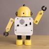 Creative Robot Decorative Clock Korean Cartoon Boy Alarm Clock Quartz Silent Decorative Watch Bedroom Decoration Ornaments