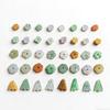 A-Grade Natural Burmese Jade Flower-Shaped Ice-Type Multicolor DIY Jewelry Accessories