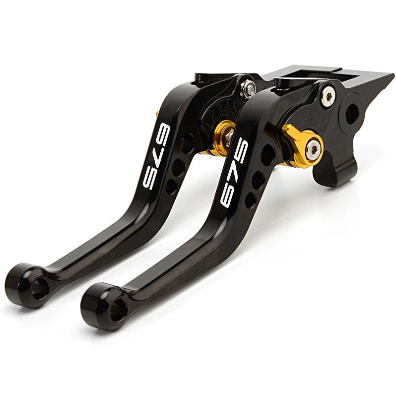 

For Triumph Daytona 675 2006-2017 Street Triple R Daytona675 Motorcycle Accessories CNC Aluminum Adjustable Brake Clutch Levers Short-Gold