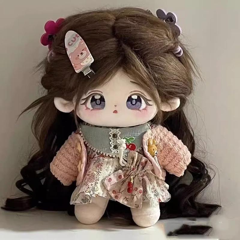 Favorite Toy Unisex Infant 20Cm Kawaii Idol Doll Plush Princess Dolls Stuffed Figure Toys Cotton Baby Plushies Toys With Clothing Fans Collection Gifts
