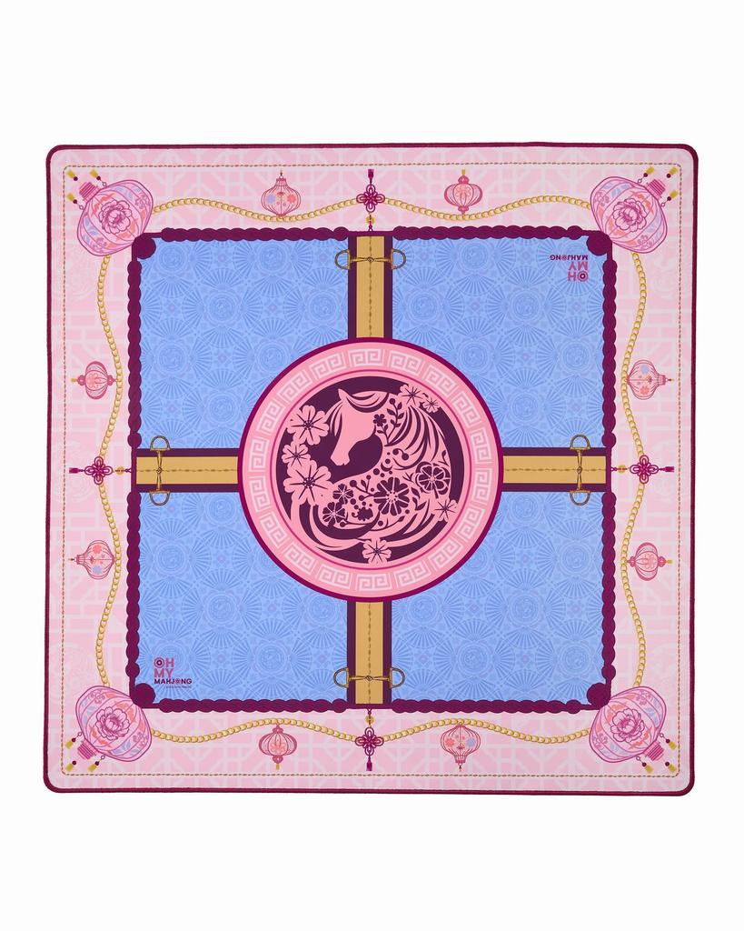 Custom Printed Noise Reduction Mahjong Mat Waterproof Shockproof Anti-Slip Table Pad for Home Game Room