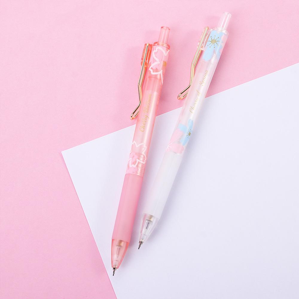 Cherry Blossoms Stationery Mechanical Pencil Automatic Pencil Sakura  Blossom Pencil Writing Pen