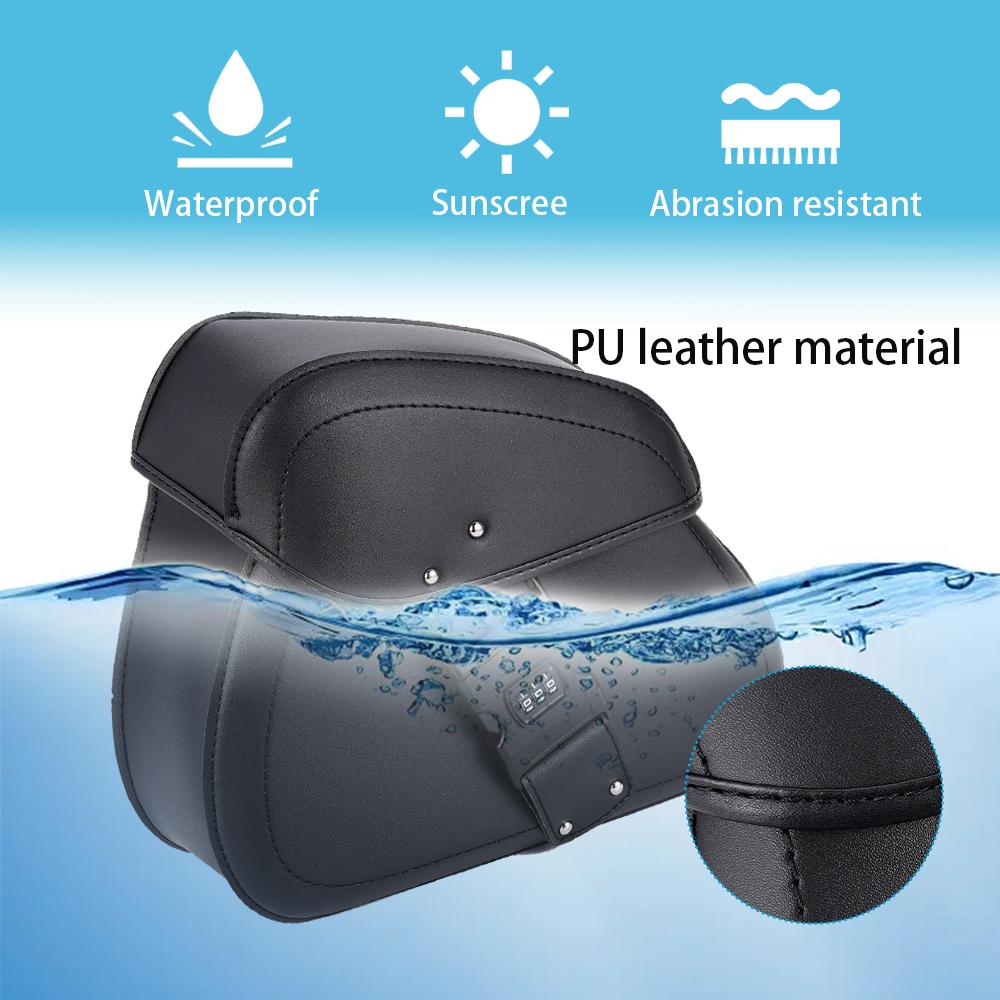 Universal Motorcycle Saddlebags For Harley Cruise Crown Prince Leather Tool Bag Hanging Bag Riding Side Bag Travel Bag