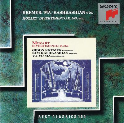 CD KREMER - Divertimento, K.563 SRCR9279 Sony Classical 1993 Non Japan Classical Used