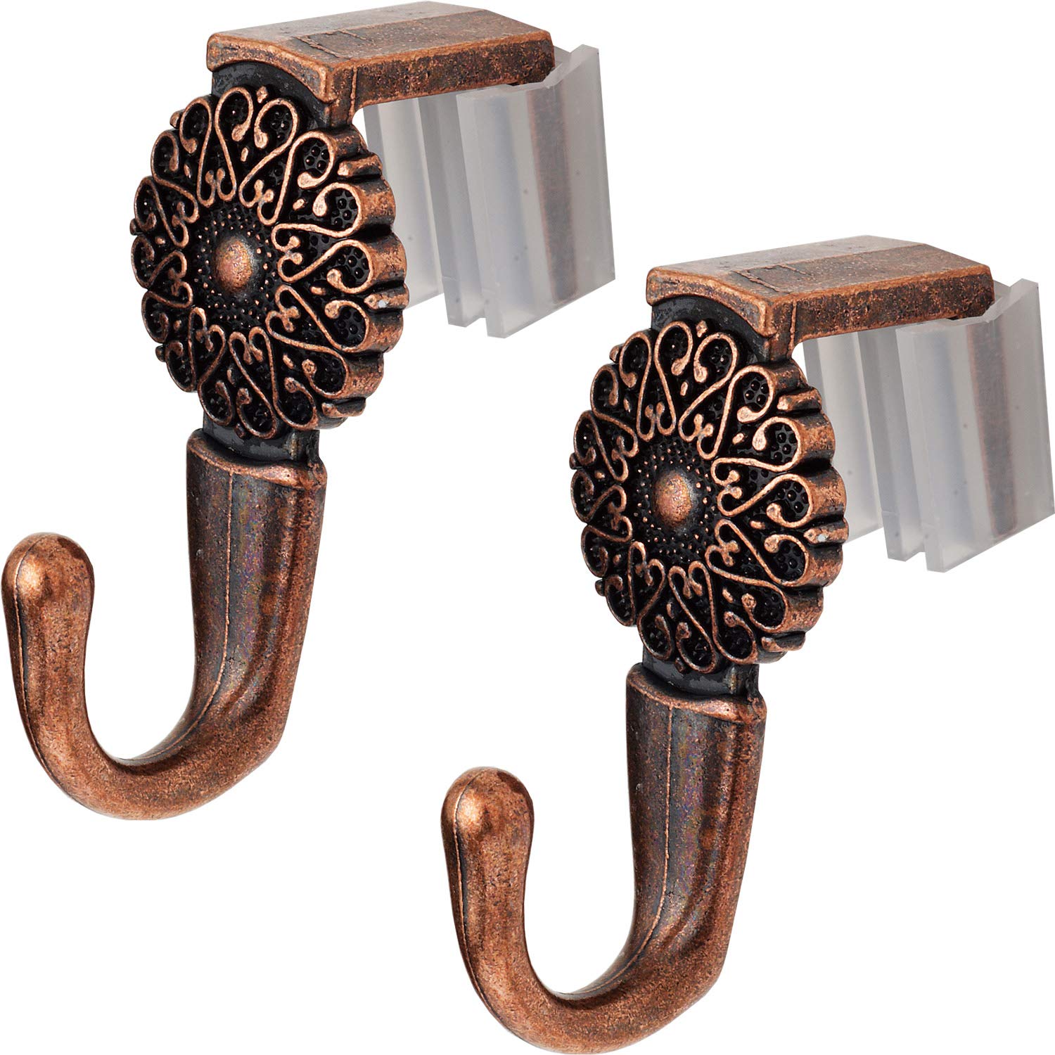 

LEC Metal Nageshi Hanging Hook Mount Brown Pack of 2 2.5x4.5x5cm H-049