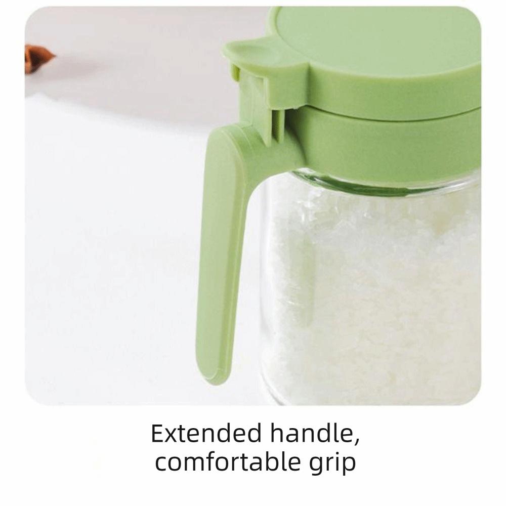 3PCS Sealed Glass Seasoning Can Moisture-Proof Seasoning Jar 2 In 1 Glass Spice Bottle for Kitchen