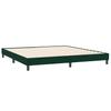 Box Spring Bed Without Mattress Dark Green 200 x 210 cm Velvet