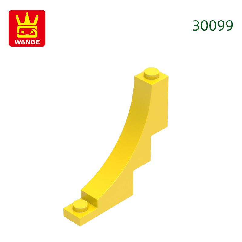 41Pcs/Lot 30099 1x5x4 Reverse Curved Constructing Block Moc Construction Attachments Works With Bricks Children Plaything Present