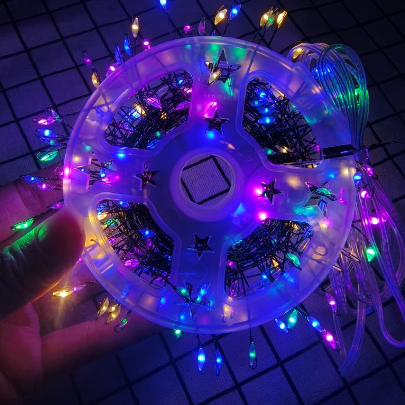 

Светодиодная гирлянда-петарда, медная проволока «черная сороконожка», уличное праздничное украшение для двора, рождественская фея-гирлянда. 1.5m 50 Lights USB Remote