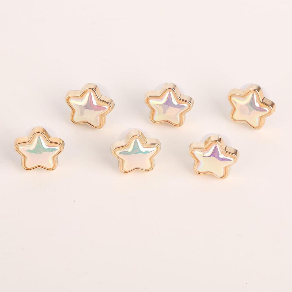 6 Pièces Charms de Chaussures Crocs: Ornements DIY en Strass pour Chaussures de Femme, Boucles Amovibles