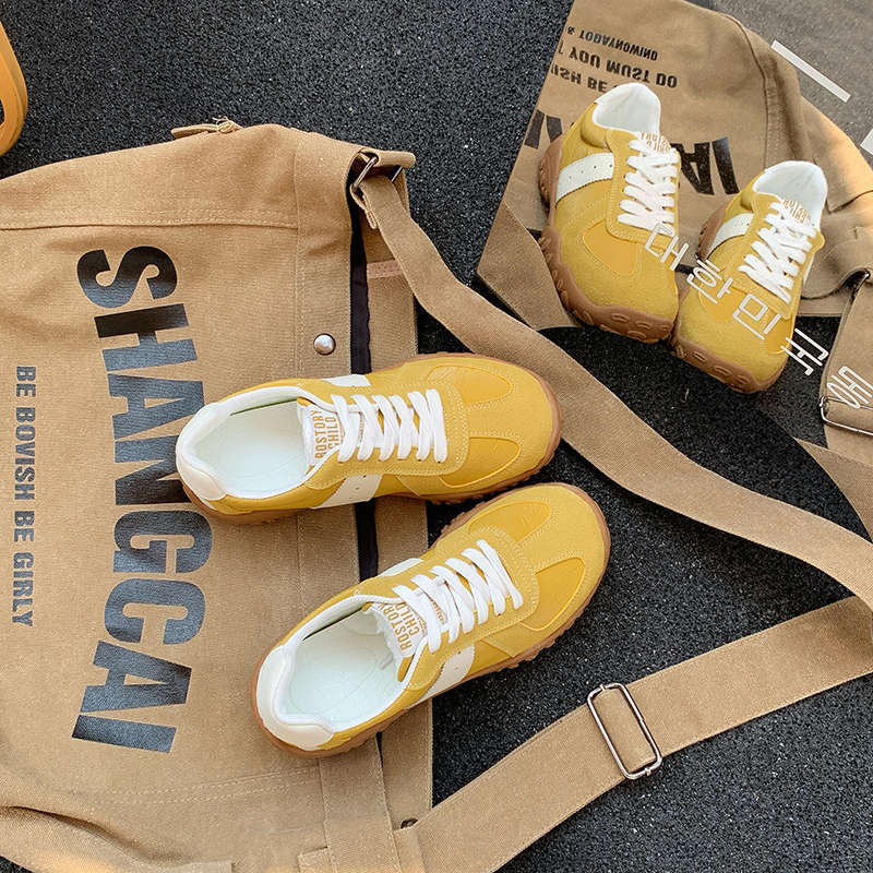 Breathable Sports and Leisure Board Shoes Women's New Spring Retro German Training Shoes Women's Ballet Forrest Gump Shoes