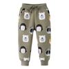 Autumn/Winter Printed Cotton Terry Sweatpants for Boys - Small To Medium Sizes