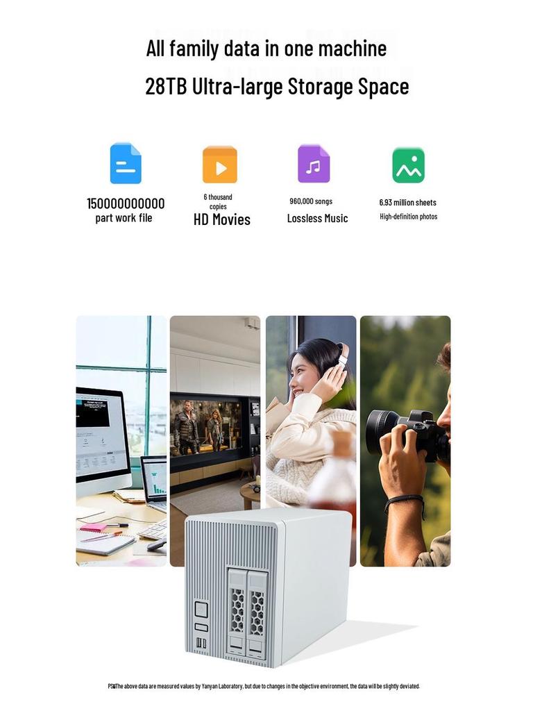 Two-Bay NAS Home Cloud Storage Server with Mobile Expansion