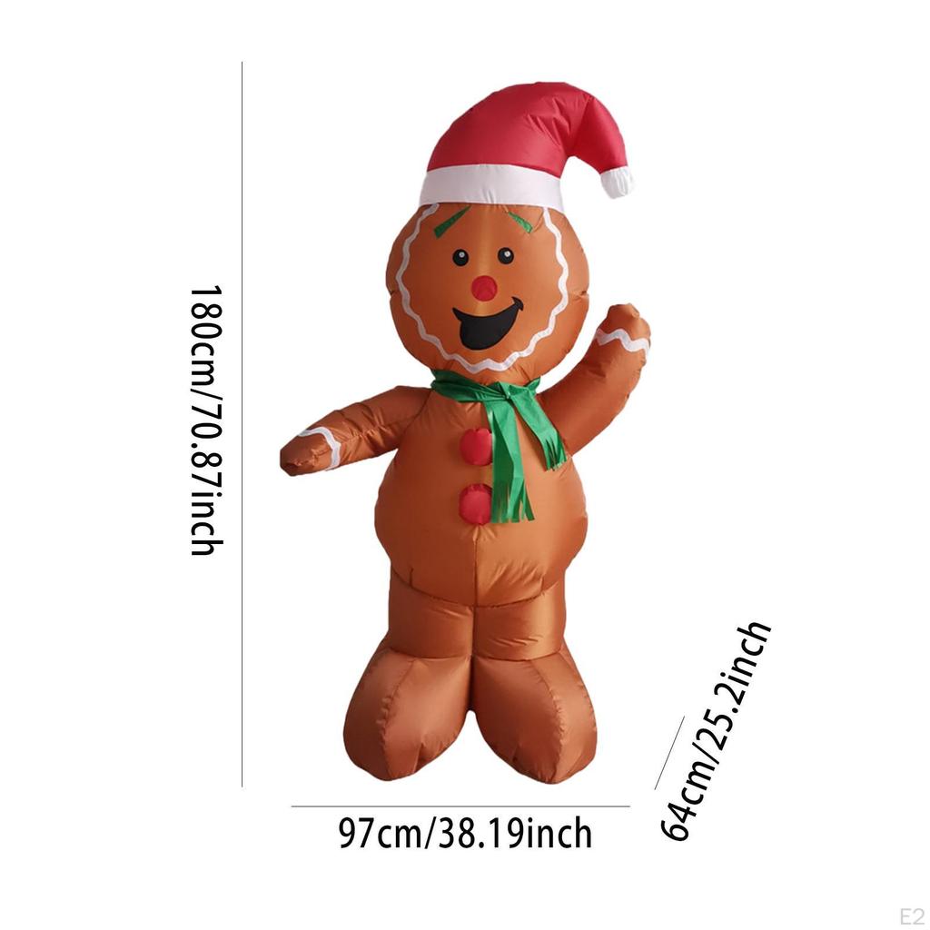 6ft Inflatable Christmas with Light Giant Xmas for Yard