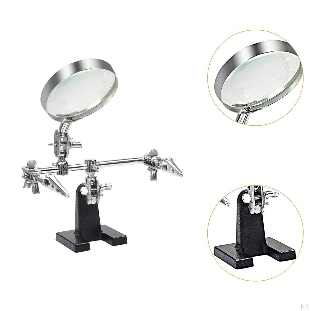 Helping Hand Magnifier Accessory with 5x Magnifying Glass Replacement Electronic Repair Hobby