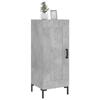 VidaXL Buffet Gris béton 34,5x34x90 cm Bois d'ingénierie 830448