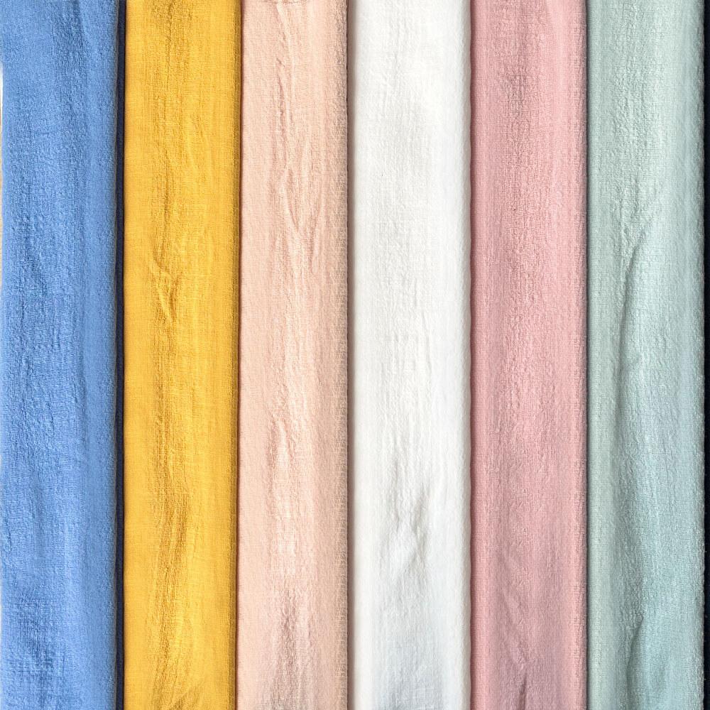 60x45CM Summer Crepe Slub Fashion Thin Linen Cotton Fabric Eco-friendly Soft Breathable DIY Handmade Sewing Craft Making Clothes