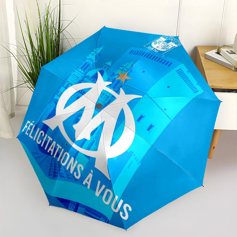 Marseille Print Automatic Umbrella, 8 Rib Iron Frame, Plastic Handle, Suitable for Outdoor Travel &Daily , Ideal Gift