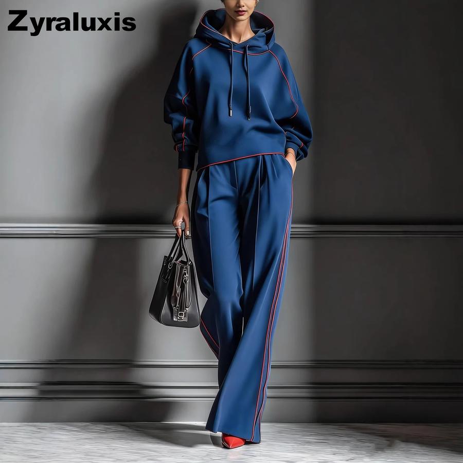 Oversized Casual Long Sleeve Hoodie Set with Sweatpants 2-Piece Outfit