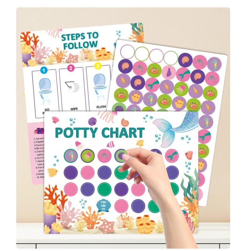 Kids Potty Training Reward Sticker Chart For Boys Girls Toilet Habit Cultivation