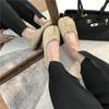 2025 Nouvelles Femmes Confortables Ballerines en Cuir Bout Sabot Fendu Mocassins Femme Mary Jeans Mocassins Chaussure Ballerine pour Dames